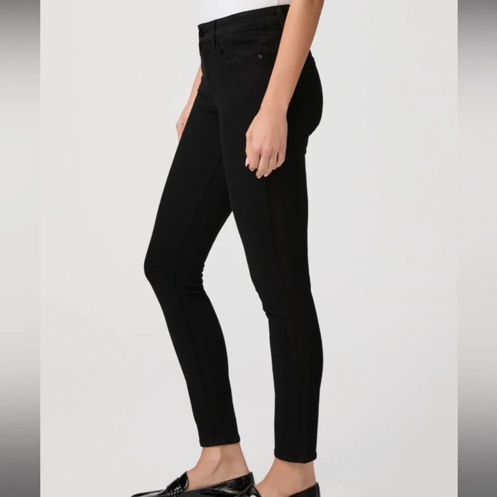 Paige Hoxton Ankle Jean Black Shadow Size 25 - Picture 2 of 13
